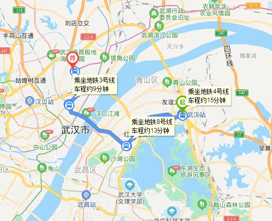 武汉地铁从武汉站到后湖大道站票价多少钱（后湖大道到武汉站怎么坐地铁）