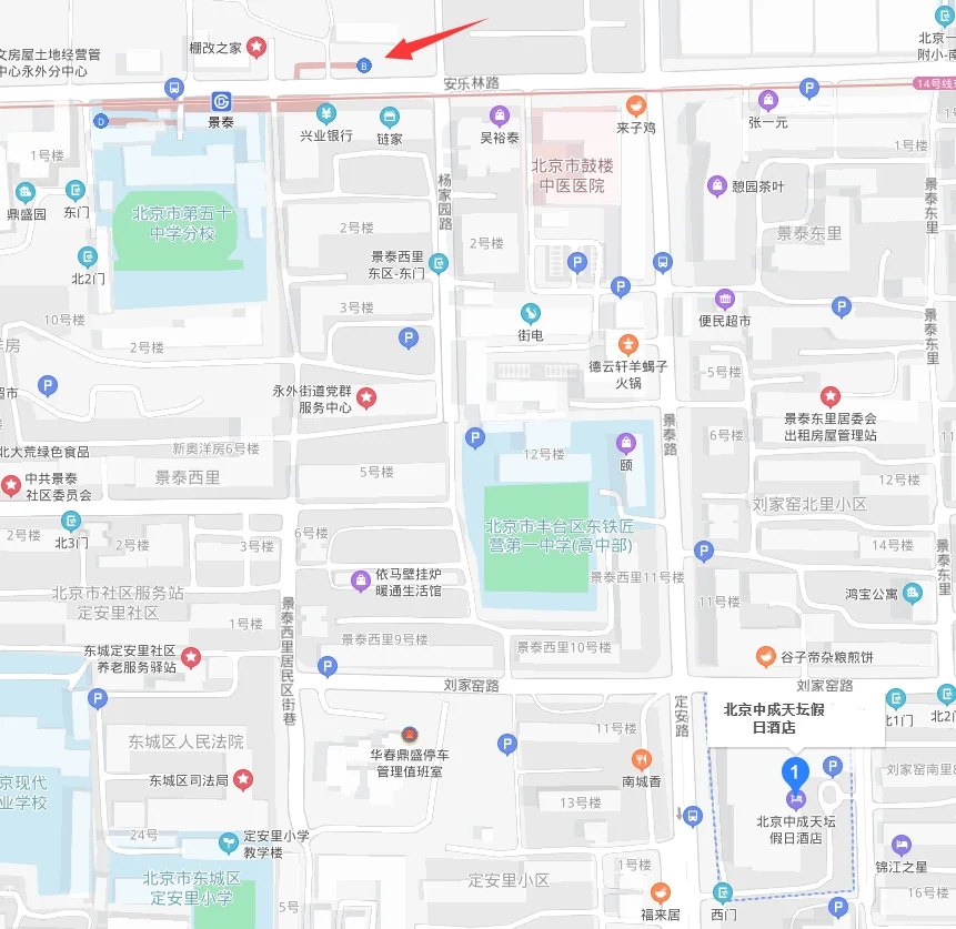 北京地铁14号线方庄站出口的详细位置（北京地铁14号线景泰站出口离如家）