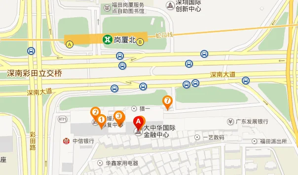 乘坐几号地铁线能到福田区大中华国际交易广场一一（深圳大中华在哪个地铁站）2