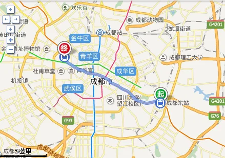 成都东站到百果林咋做地铁（成都南到白果林地铁）3