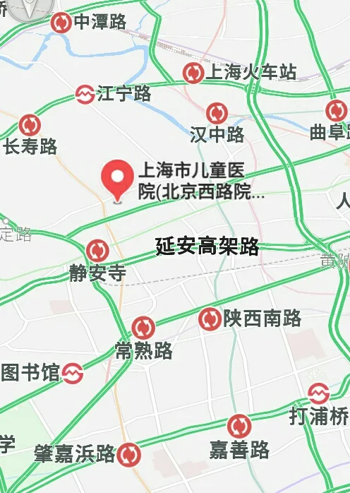 地铁二号线静安寺几号口 出来可以到达上海华山医院 帮下忙 谢谢(静安寺地铁几号出口到儿童医院)