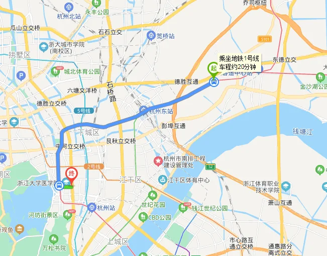 导航杭州九和路地铁站b出口出来（九和路地铁口b出口到三村家園）