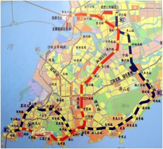 求全部青岛地铁线路规划图(青岛地铁m3线路图)