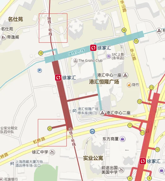 坐11号线从徐家汇站几号出口出去到港汇（上海地铁徐家汇站20号出口）2