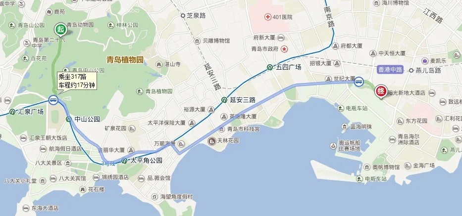 青岛的朋友:从海信广场到五四广场怎么坐车（青岛地铁从青岛站到海信广场）2