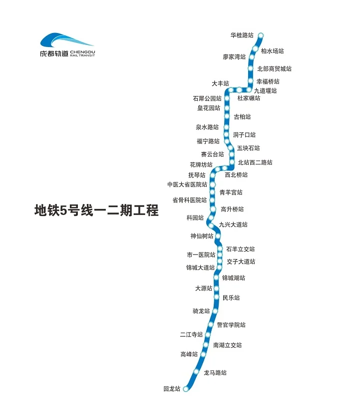 成都地铁5号线的站点设置（成都5号地铁站点）3