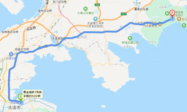 大连火车站到金石滩轻轨途经哪些站（大连火车站到金石滩有地铁吗）