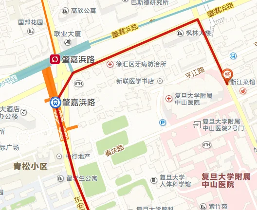 浦东机场到复旦大学附属中山医院的路线（上海浦东机场到中山医院地铁路线）