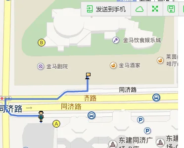 广佛地跌同济路出口去同济路车站从哪个地铁出口出来比较近大概要走多少分钟（金马剧院地铁出口）