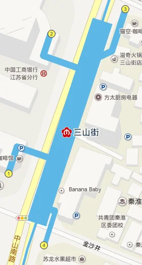 南京三山街地铁入口在哪（南京三山街地铁站怎么走）