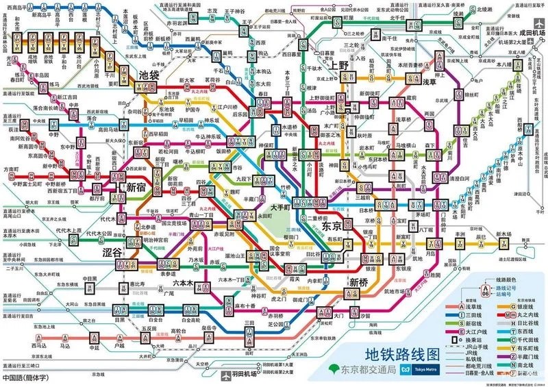 日本东京有多少条地铁线路（东京轨道交通总里程）3