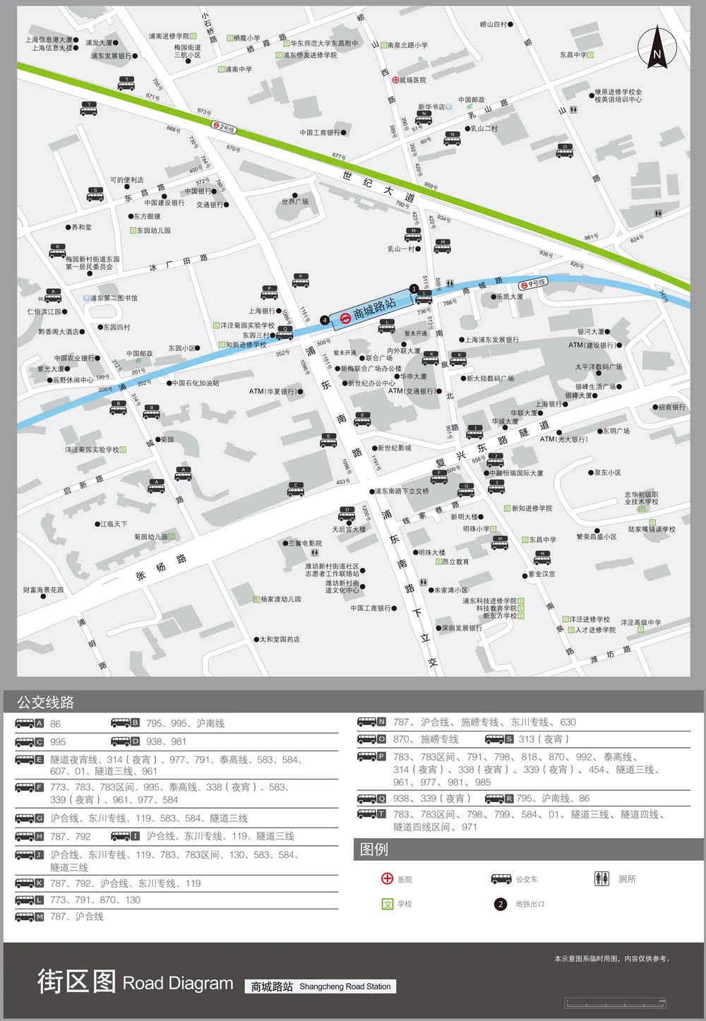 地铁9号线商城路有几个出口（上海地铁9号线商城路出口）1