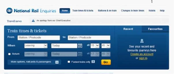 求英国坐火车的流程（英国铁路订票）1