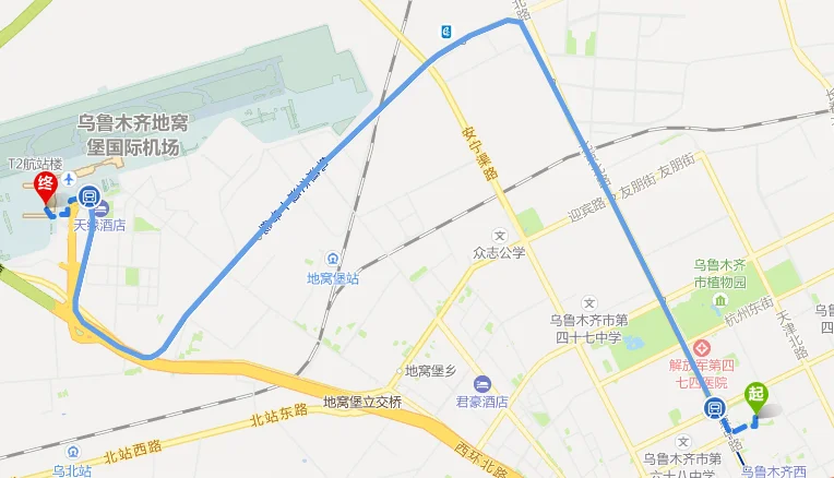 乌鲁木齐地窝堡机场T1航站楼去T3航站楼怎么走（乌鲁木齐机场地铁出口到T3）2