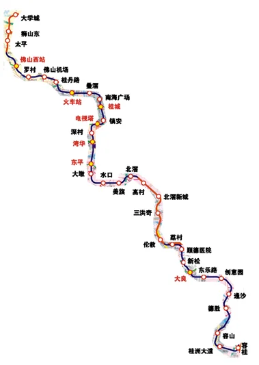 佛山地铁线路图3号线太平站在哪里（佛山地铁3号线最新线路图）3