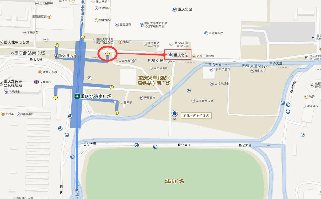 重庆北站坐地铁到重庆站是在那个地铁站下车(龙头寺火车站地铁)2