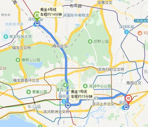 广州至深圳地铁线路图（罗湖广州南地铁站图）2
