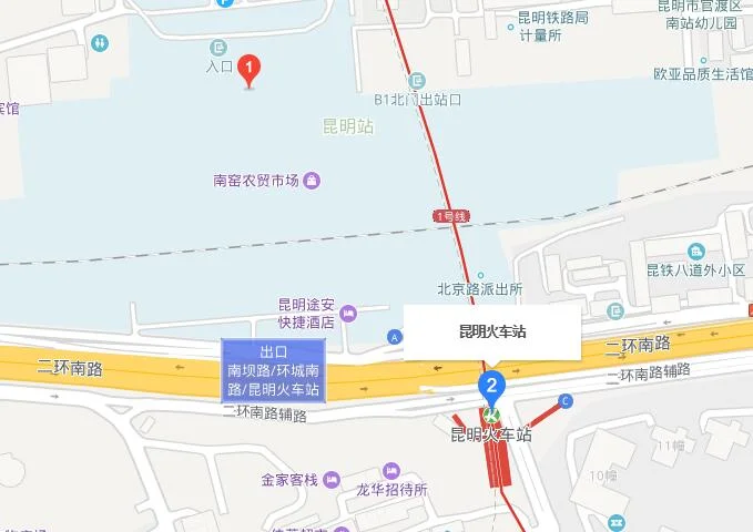 昆明火车站附近有地铁吗（昆明火车站地铁站叫什么）