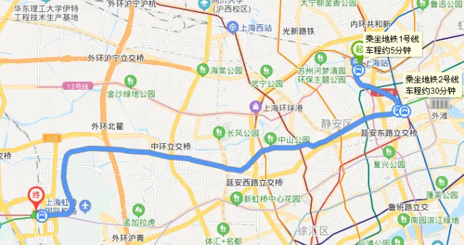 从上海火车站到虹桥火车站坐几号线地铁（上海火车站乘地铁到虹桥铂瑞公寓）