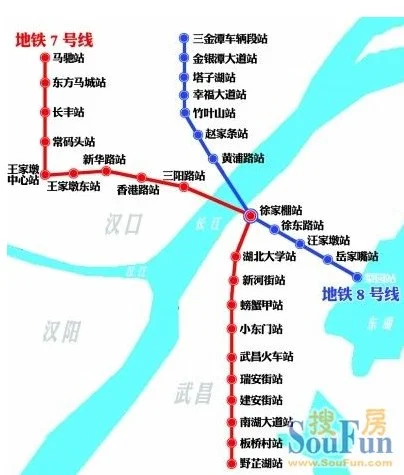 武汉国际广场到徐家棚地铁怎么转（武汉地铁徐家棚站黄浦路站）