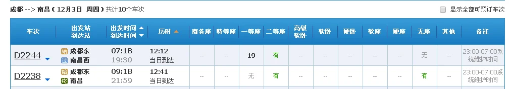 从成都出发到江西省咋个坐高铁（成都到南昌高铁）