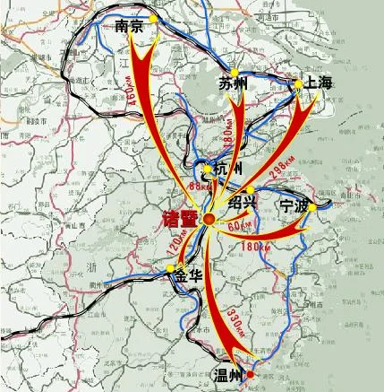 高铁2334次列车途径停靠站（诸暨铁路运输）3