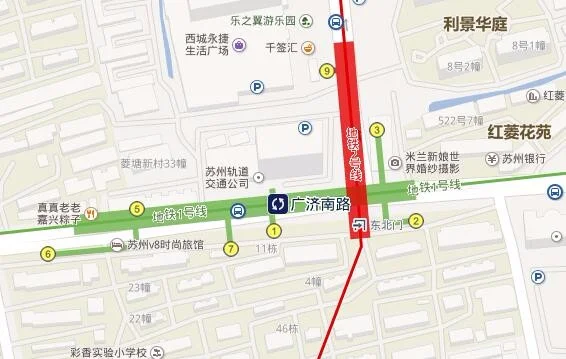 苏州地铁2号线怎么转乘四号线（苏州火车站换乘地铁2号线）