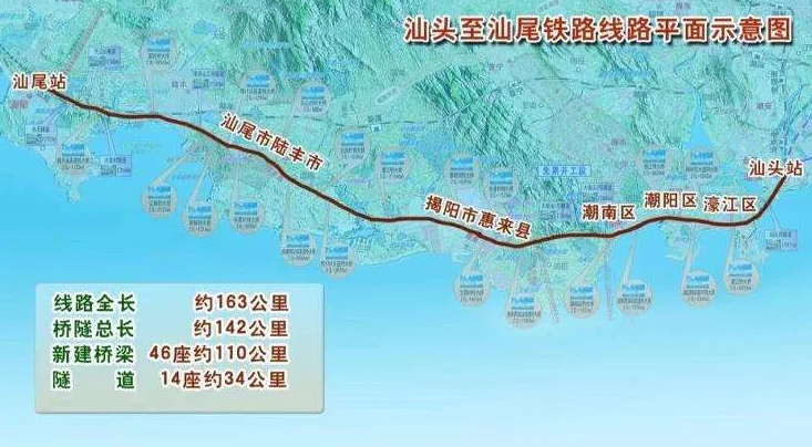 汕汕铁路海底隧道进入实质性施工此铁路是谁设计的（赣深铁路）5