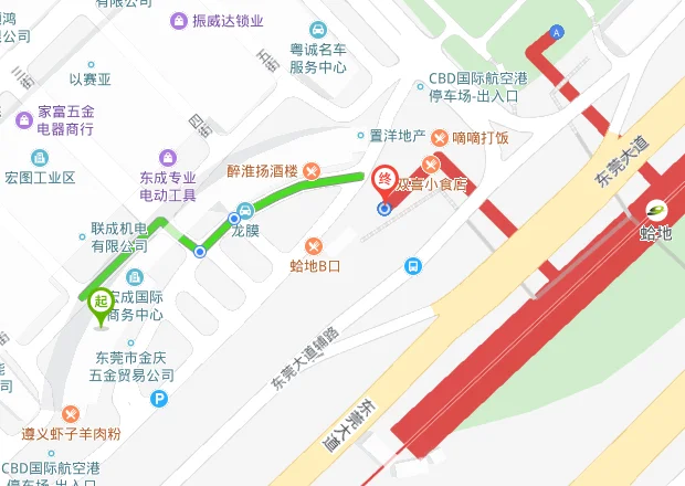 地铁南城候机楼至虎门（南城候机楼地铁站）