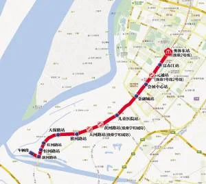 南京市的地铁二号线都经过哪些站点啊（南京地铁九号线路线图）3