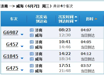 济南到威海高铁经过哪些站(济南到威海的高铁时刻表)2