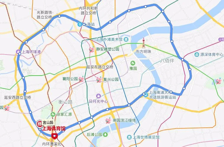 上海火车站去上海体育馆地铁怎么走(上海地铁万体馆)2