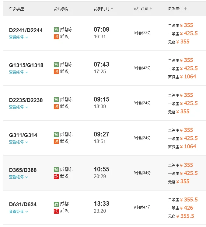 成都至武汉高铁需要几小时到达(武汉到成都高铁好慢)3