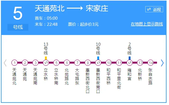 北京地铁运行时间是什么时候（天通苑地铁运营时间）2