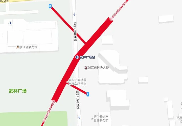 杭州地铁武林门站在哪(杭州武林门地铁E口的位置)2