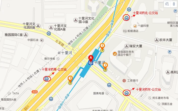 十里河地铁站几号线（地铁十里河出口图）2