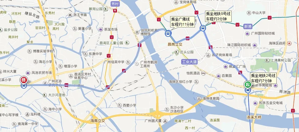 广州地铁南洲站哪个出口离海珠客运站最近（南洲地铁站）