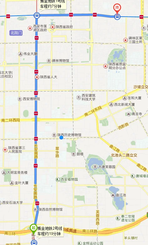 西安高铁北站到康复路交易广场怎么走（康复路交易广场地铁）