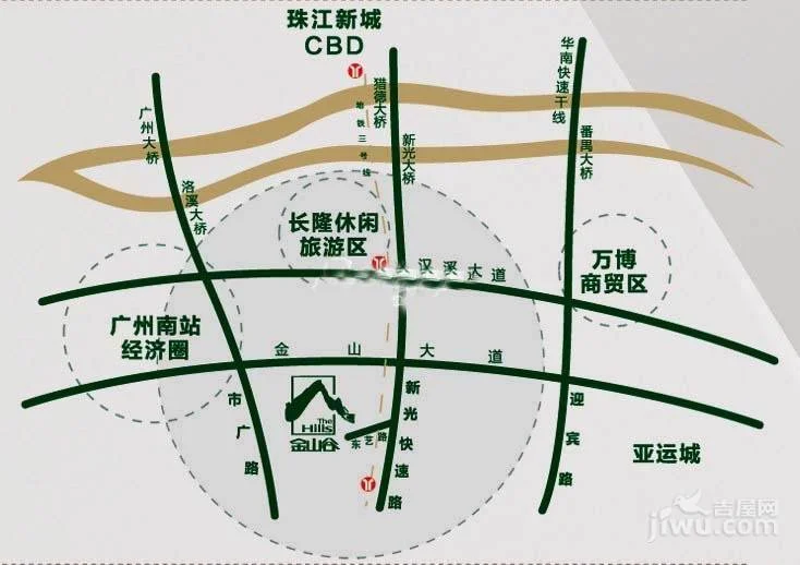 在广州市搜索招商金山谷意库附近有什么地铁站（广州金山谷地铁）