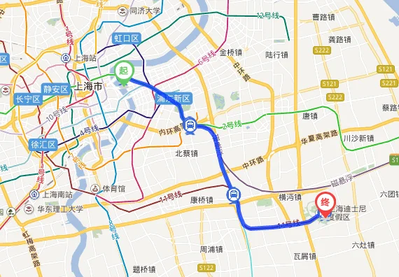 从上海站如何乘地铁至迪士尼（上海万怡迪士尼地铁站）