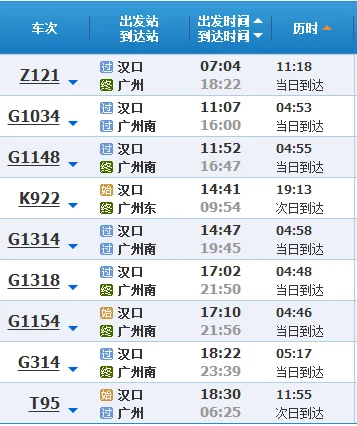 武汉到广州南高铁经过的站点有哪些（汉口到广州高铁）