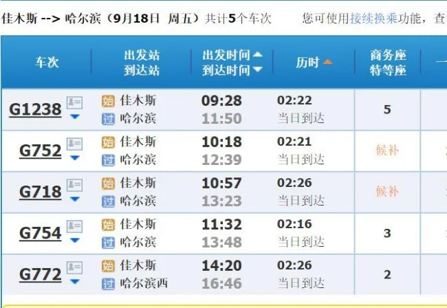 佳木斯到哈尔滨高铁(哈尔滨到佳木斯高铁)4