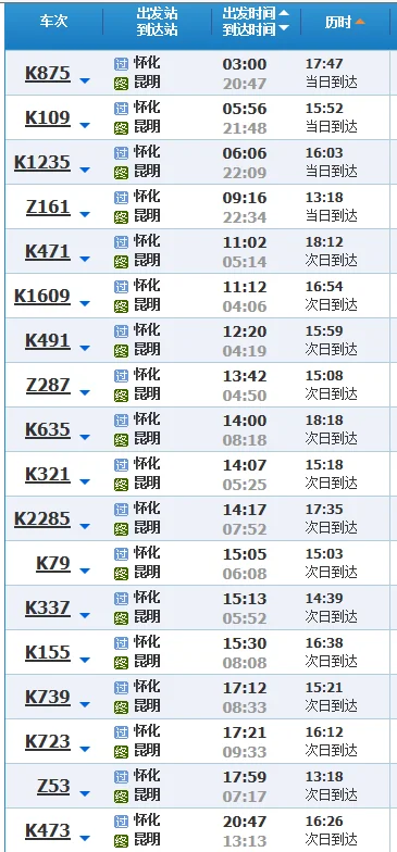 我想要从昆明坐高铁到湖南怀化从昆明火车站到昆明高铁站要怎么（怀化到昆明高铁）