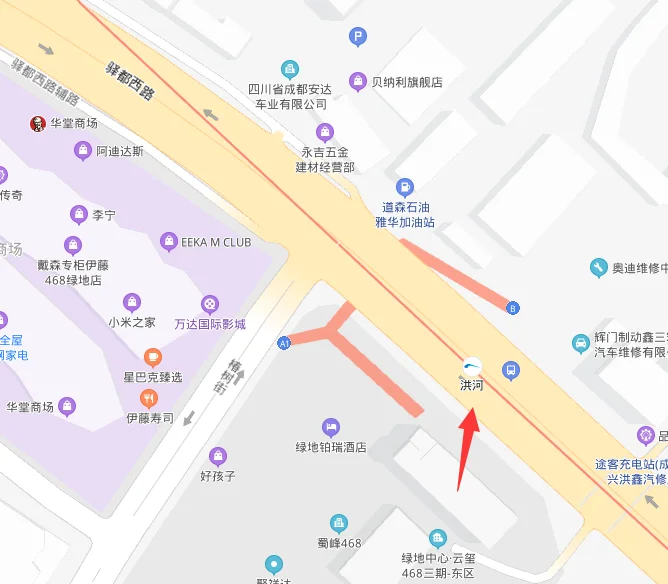 成都地铁二号线沿途各站名（成都地铁2号线洪河站）