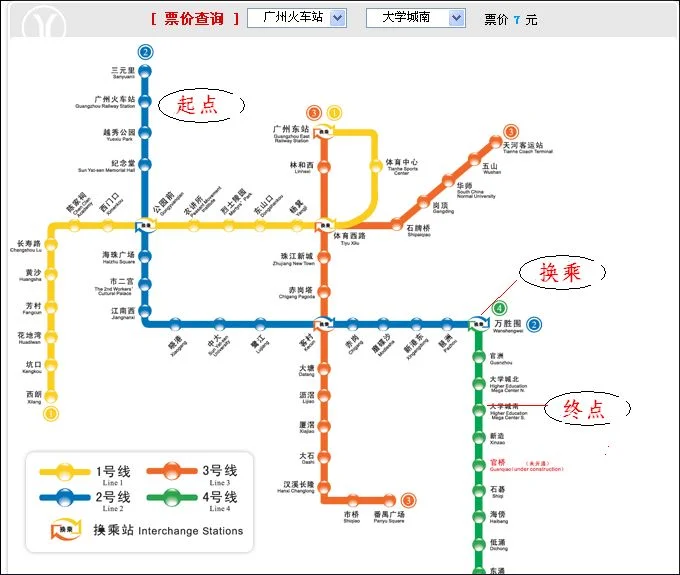 怎么从广州火车站坐地铁到大学城（广州火车站地铁到大学城华工站）