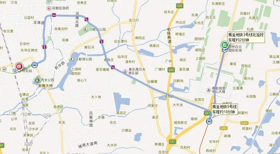 广州滘口地铁站怎样去花都机场（广州机场到花都地铁）2