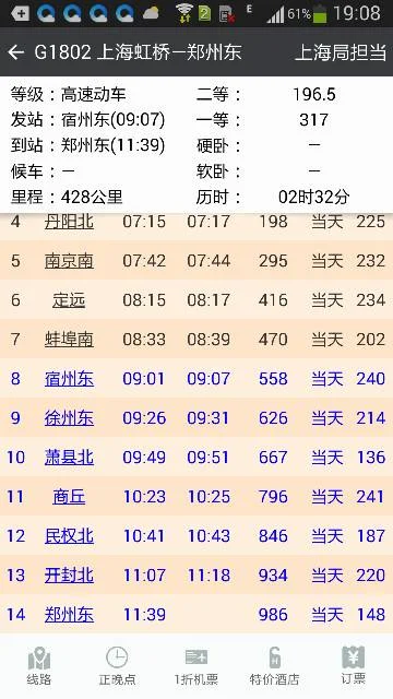 郑州至上海高铁经过哪些站（宿州到郑州的高铁）2
