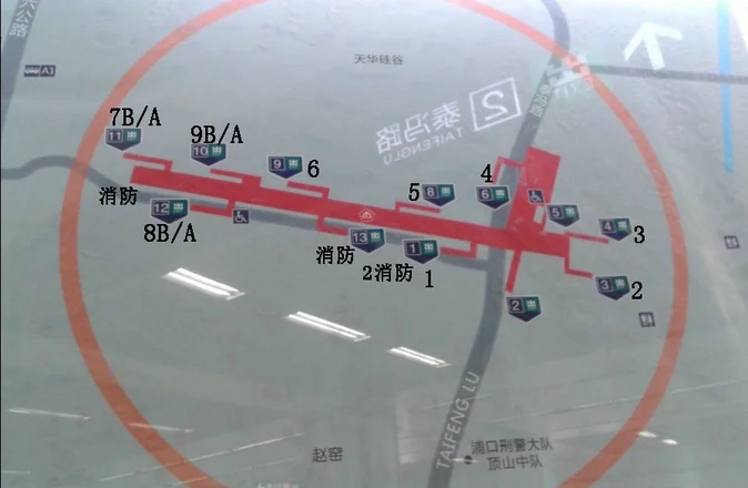 南京地铁2#线大行宫站几个出口(南京地铁泰冯路站几个出口)