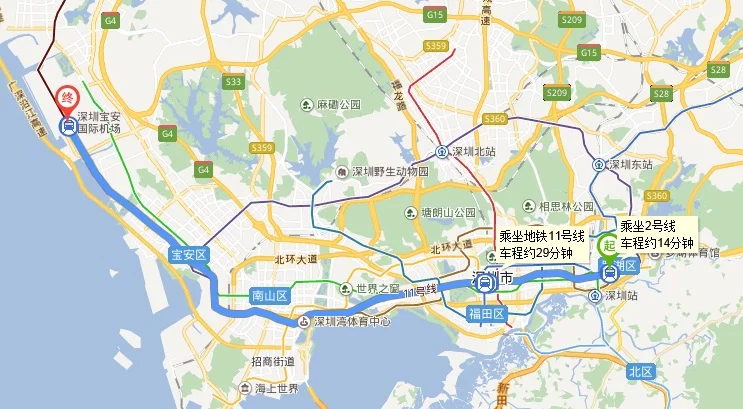 深圳罗湖坐地铁怎么到宝安机场（湖贝地铁到机场）2