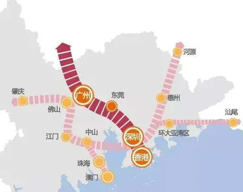 广州要建粤港澳大湾区铁路交通中心地铁直联东莞中山珠海清远（粤港澳大湾区城际铁路规划批复）2
